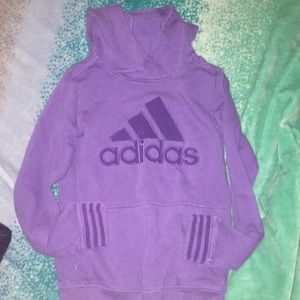 Purple Addidas Hoodie Medium